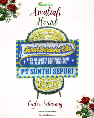Papan Bunga Duka di Tamansari